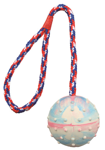 Trixie Ball on a Rope Natural Rubber